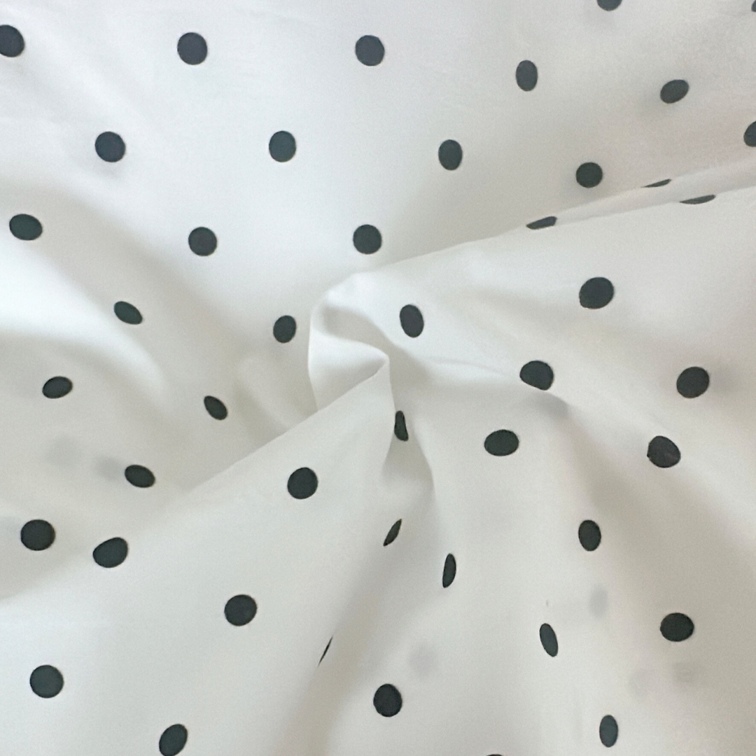 【即納】basic dot black / コットン / ドット［CO045］