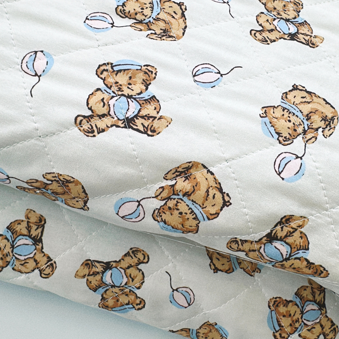 【即納】balloon bear / くまさん  / キルティングあり＆なし［QU015］