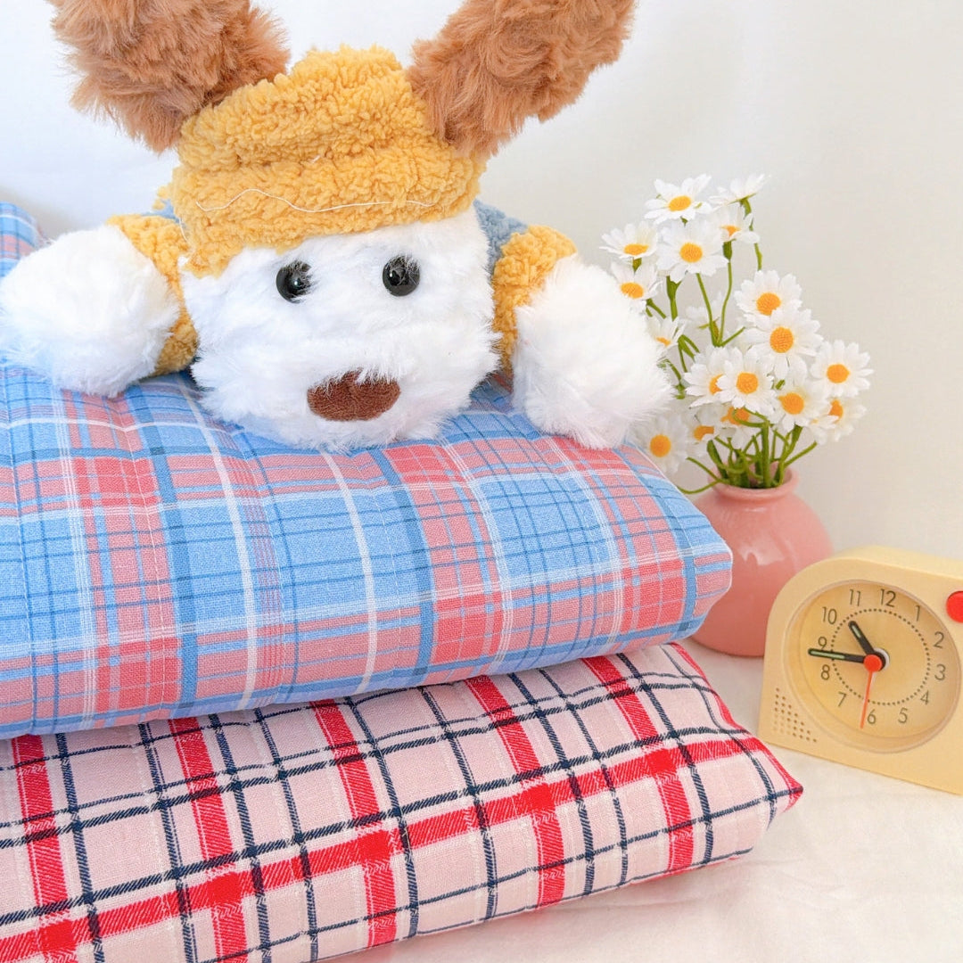 【即納】dreamy check quilting / チェック / cotton / キルティング［QU042］