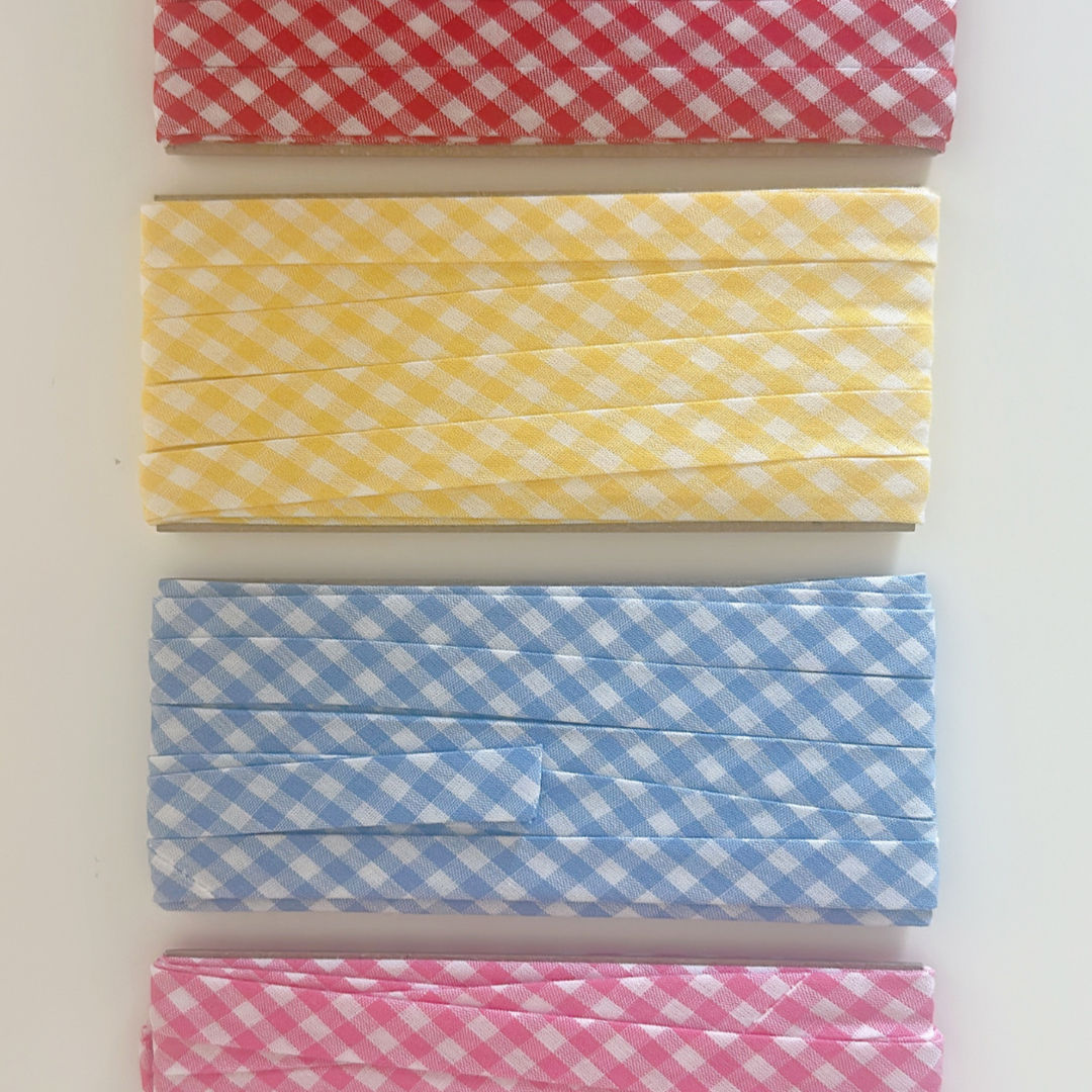 【即納】gingham check biastape［OT002］