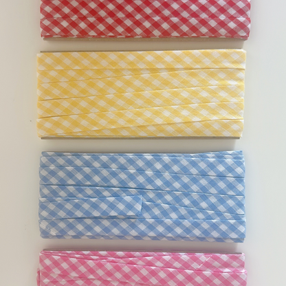 【即納】gingham check biastape［OT002］