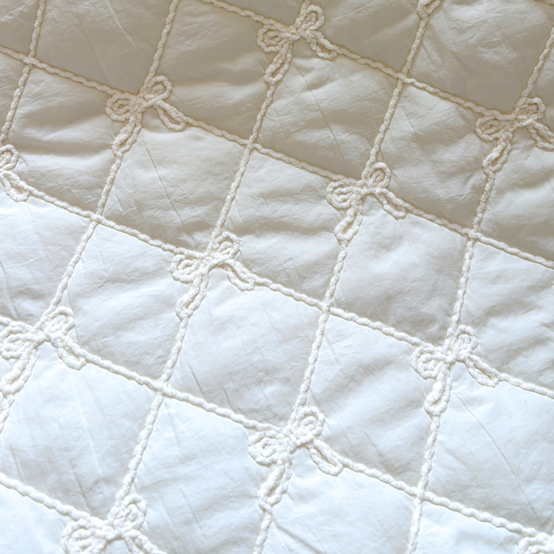 【即納】ribbon knit quilting / リボン / キルティング［QU027］