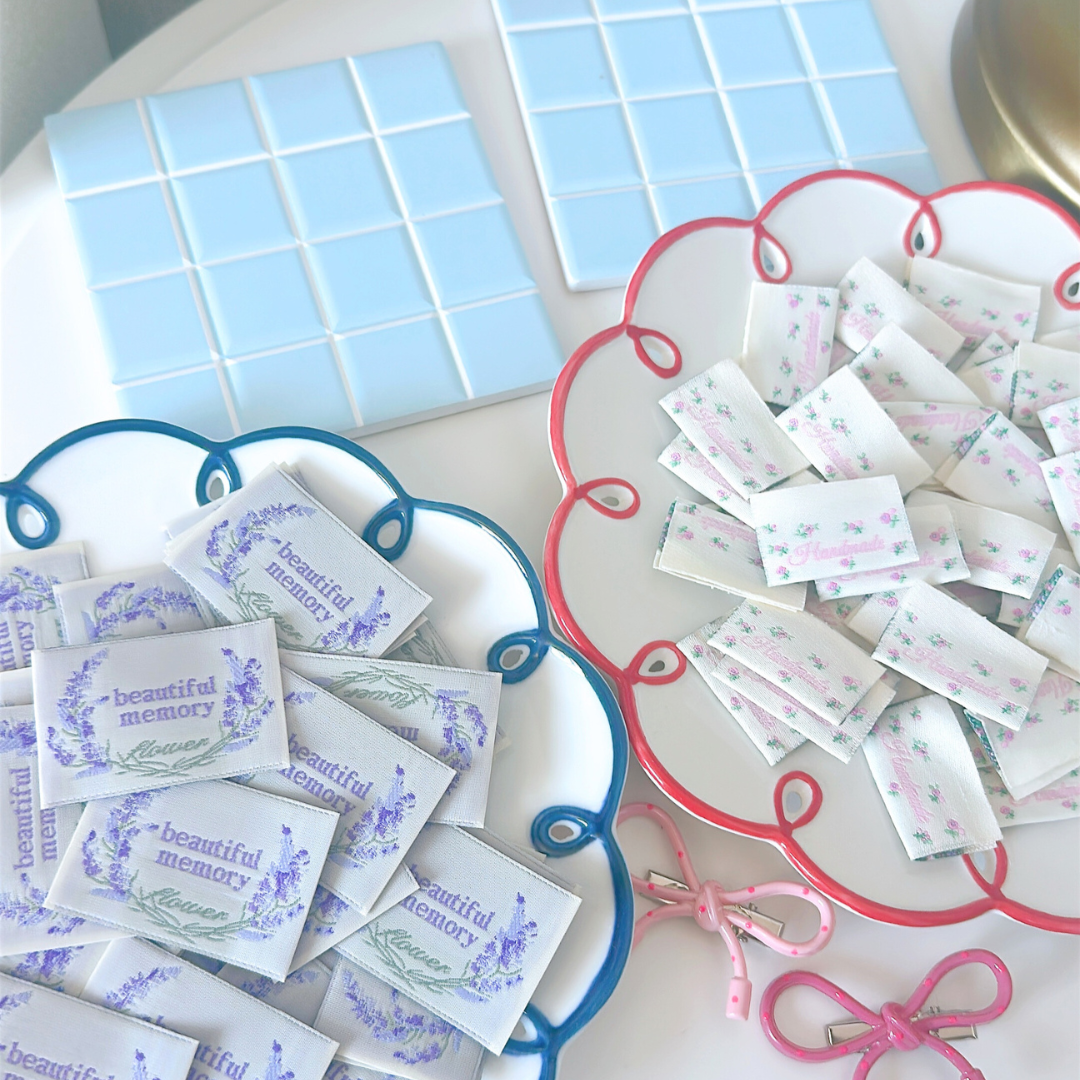 【即納】pink flower loop TAG / タグ / フラワー［TG011］