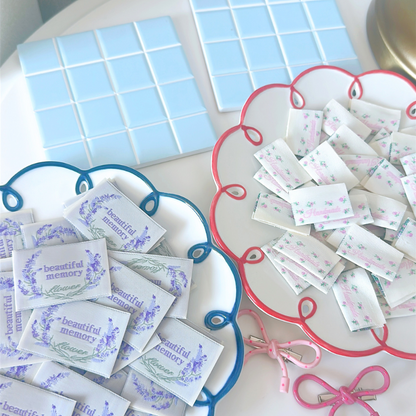 【即納】pink flower loop TAG / タグ / フラワー［TG011］