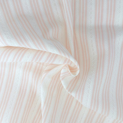 【即納】milky stripe lace / レース / ストライプ / コットン［CO073］