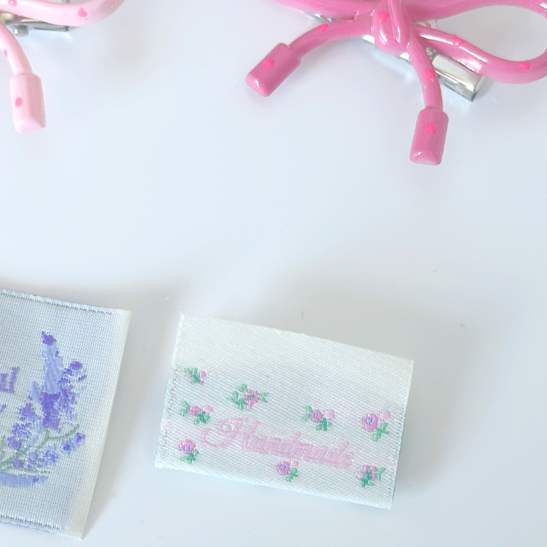 【即納】pink flower loop TAG / タグ / フラワー［TG011］