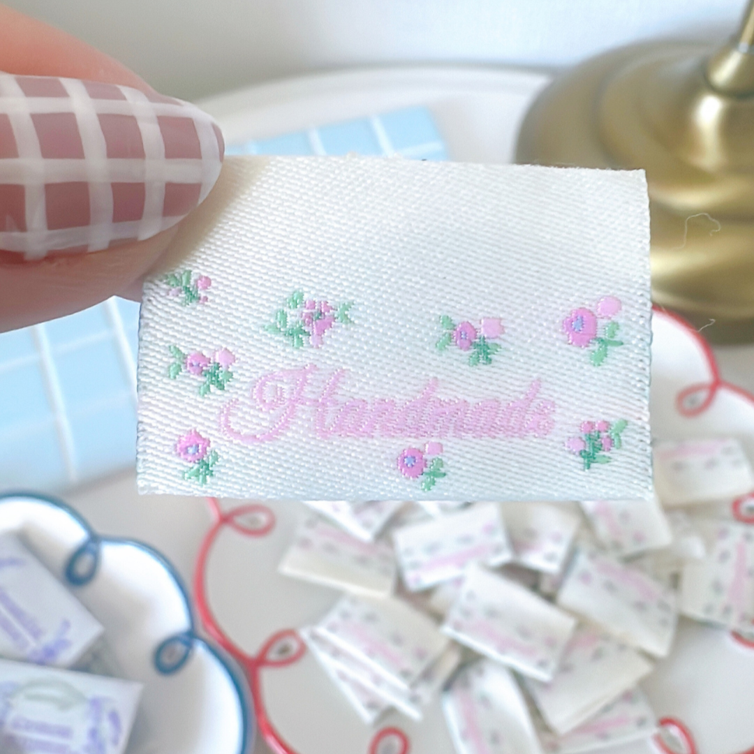 【即納】pink flower loop TAG / タグ / フラワー［TG011］