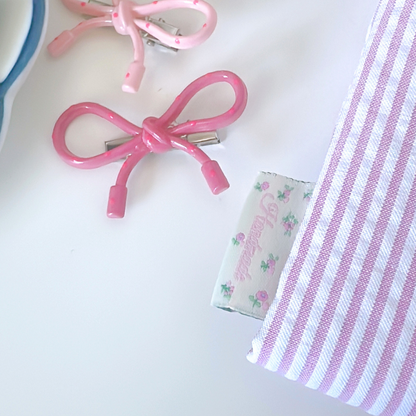 【即納】pink flower loop TAG / タグ / フラワー［TG011］