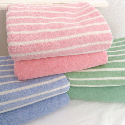 【即納】pastel towel terry / タオル / コットン / ボーダー［CO070］