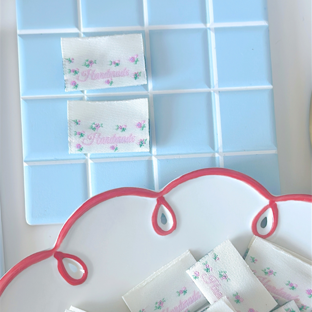 【即納】pink flower loop TAG / タグ / フラワー［TG011］