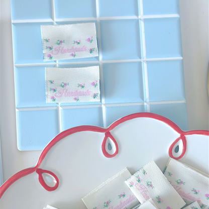 【即納】pink flower loop TAG / タグ / フラワー［TG011］