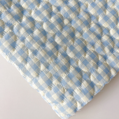 【即納】gingham check heart quilting / ギンガム / キルティング［QU017］