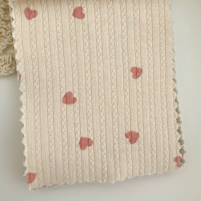 【即納】petite heart rib / ワッフルリブニット / ハート［KN004］