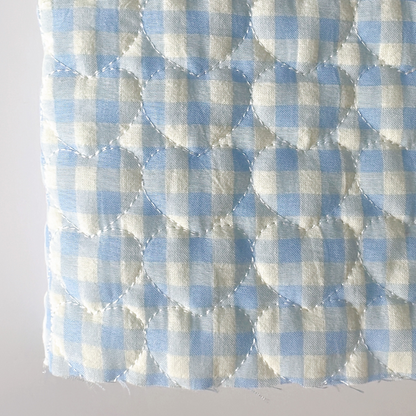 【即納】gingham check heart quilting / ギンガム / キルティング［QU017］