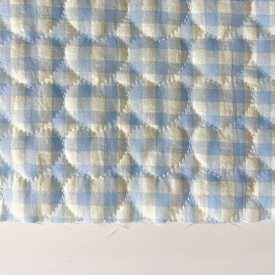 【即納】gingham check heart quilting / ギンガム / キルティング［QU017］