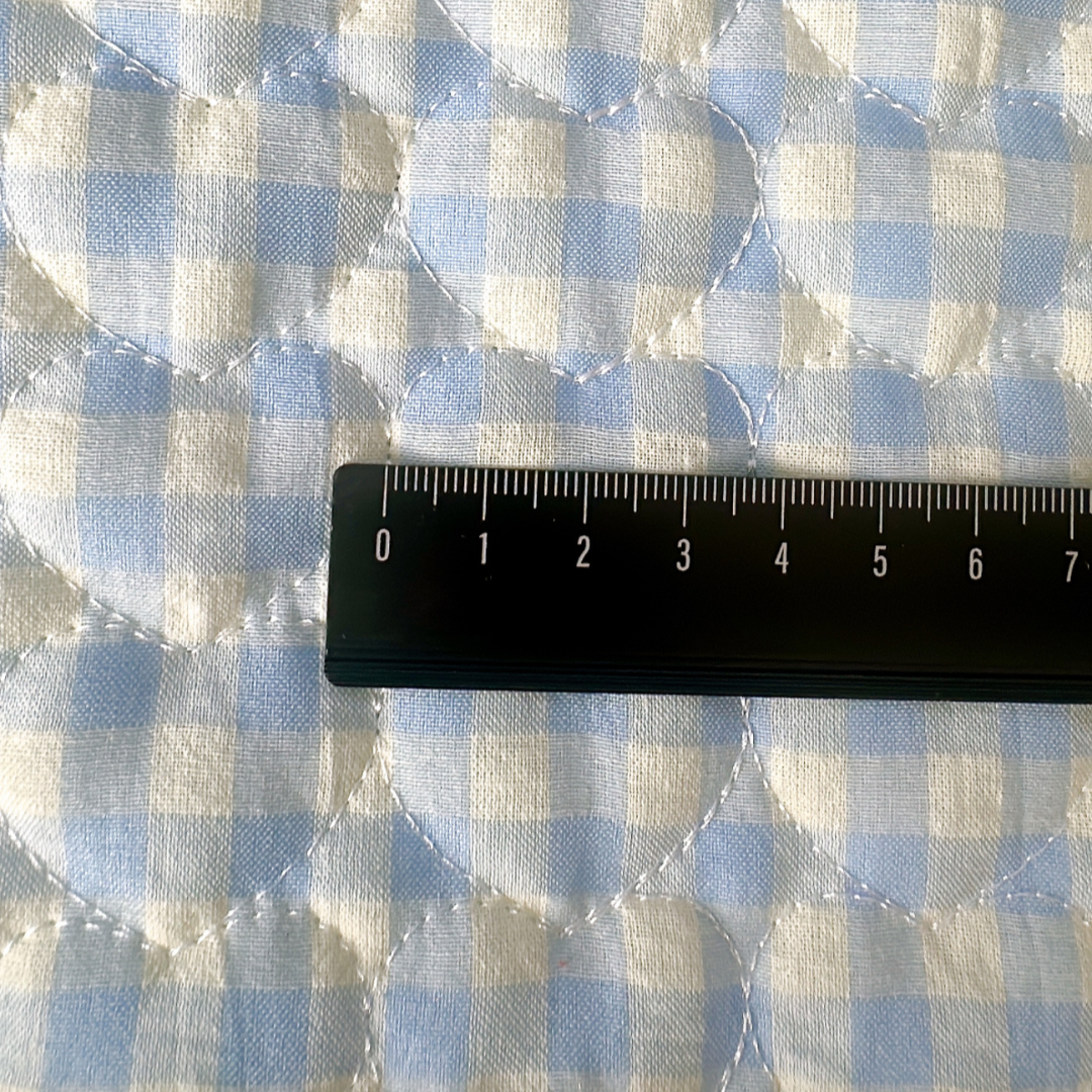 【即納】gingham check heart quilting / ギンガム / キルティング［QU017］