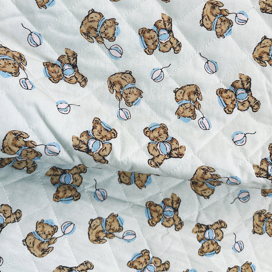 【即納】balloon bear / くまさん  / キルティングあり＆なし［QU015］