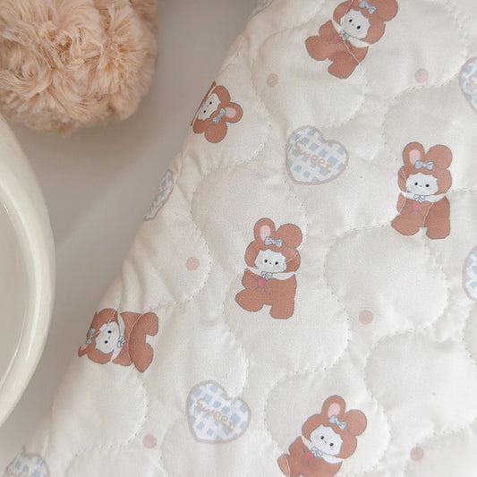 【即納】 bunny suit quilting / うさぎ / ハート / キルティング［QU029］