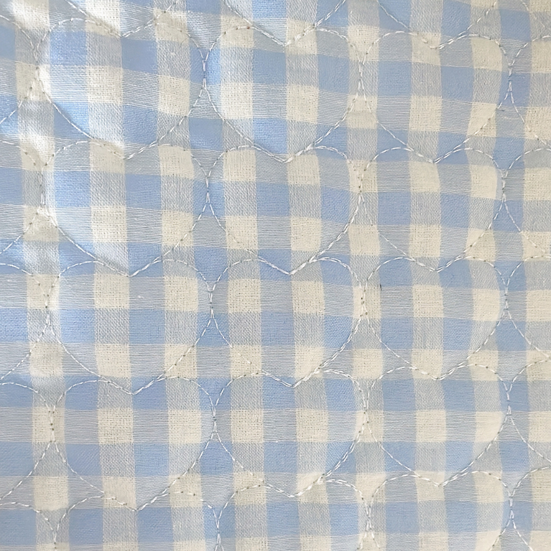【即納】gingham check heart quilting / ギンガム / キルティング［QU017］