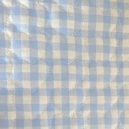 【即納】gingham check heart quilting / ギンガム / キルティング［QU017］