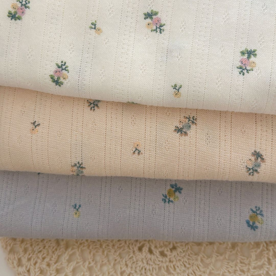 【即納】petite flower eyelet / アイレットニット / フラワー［KN003］