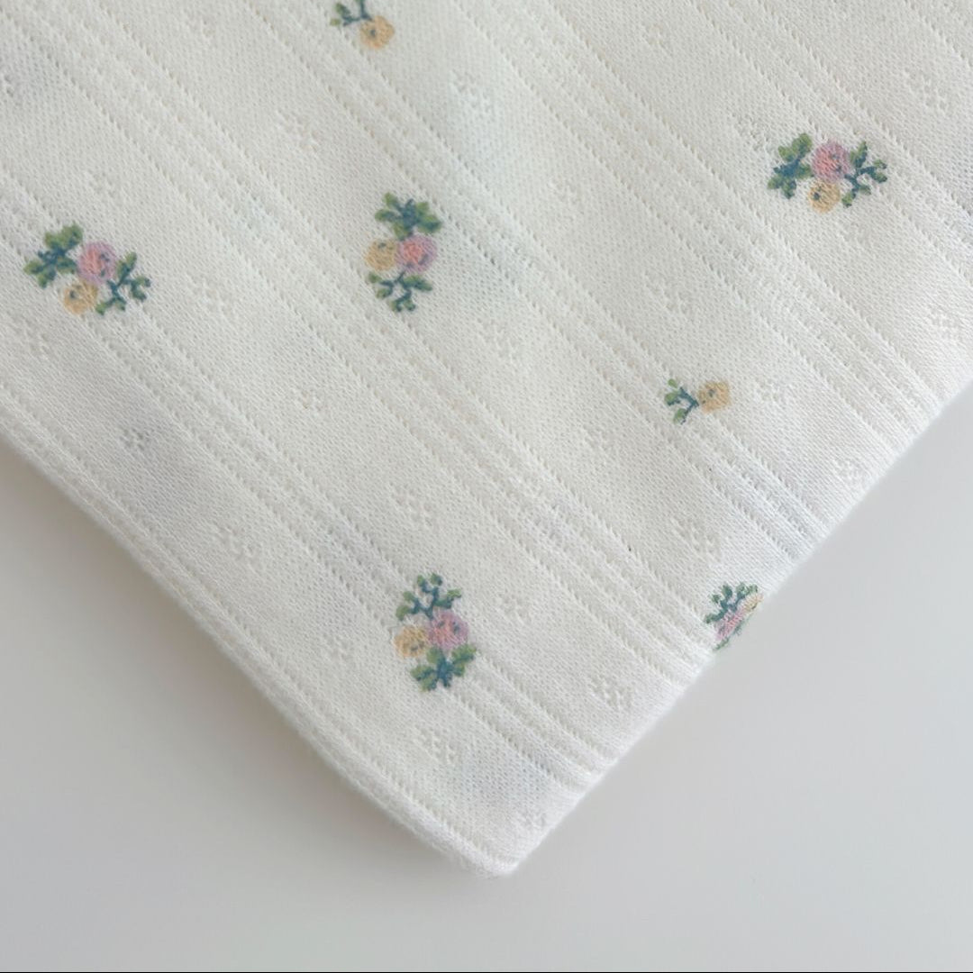 【即納】petite flower eyelet / アイレットニット / フラワー［KN003］