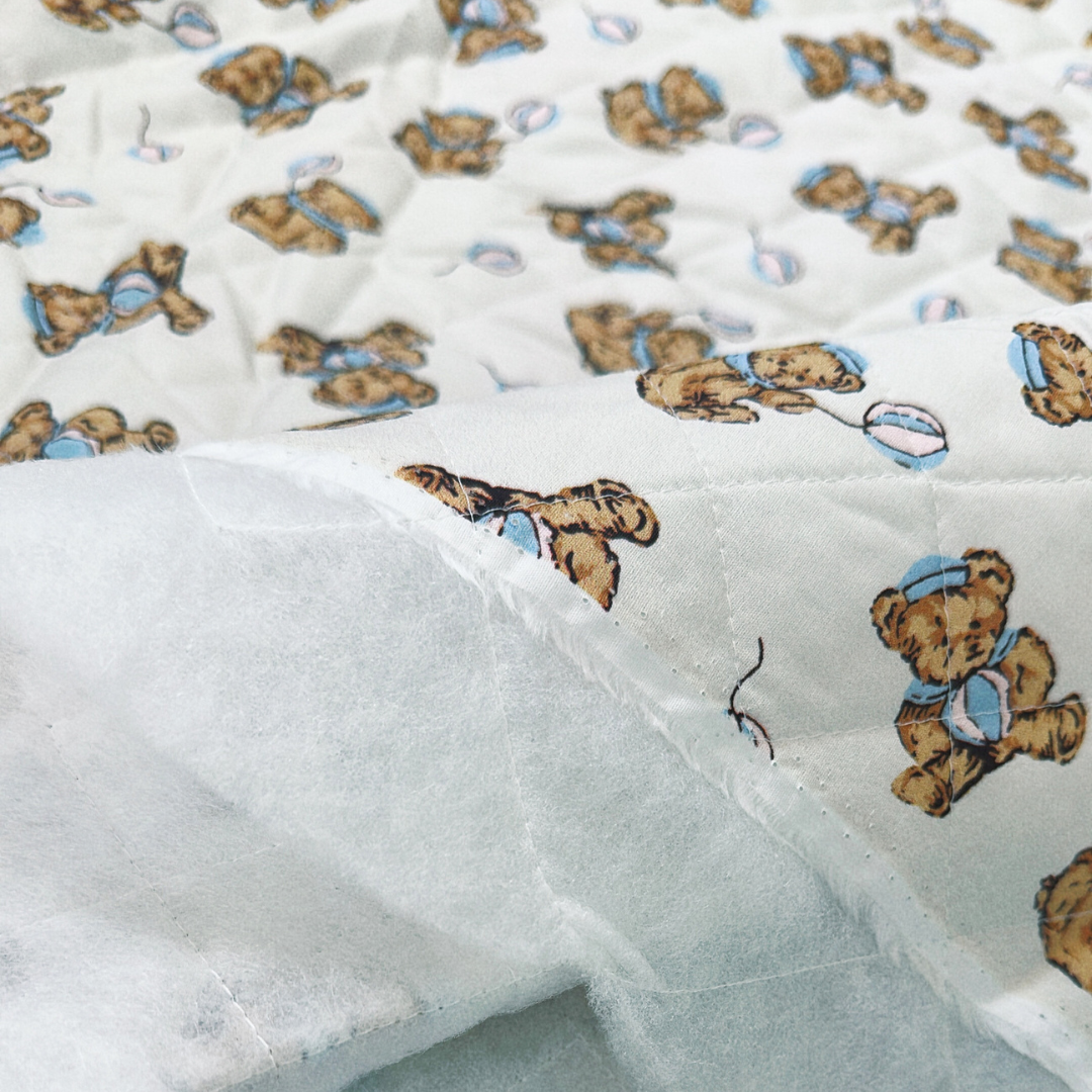 【即納】balloon bear / くまさん  / キルティングあり＆なし［QU015］