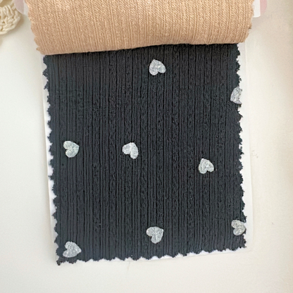 【即納】petite heart rib / ワッフルリブニット / ハート［KN004］