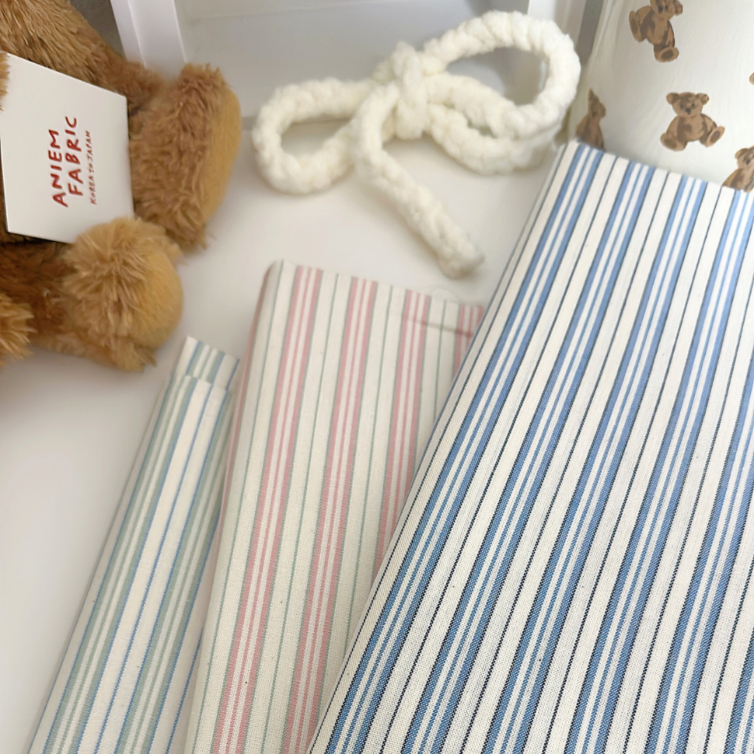 【即納】milky stripe / ストライプ / コットン［CO033］