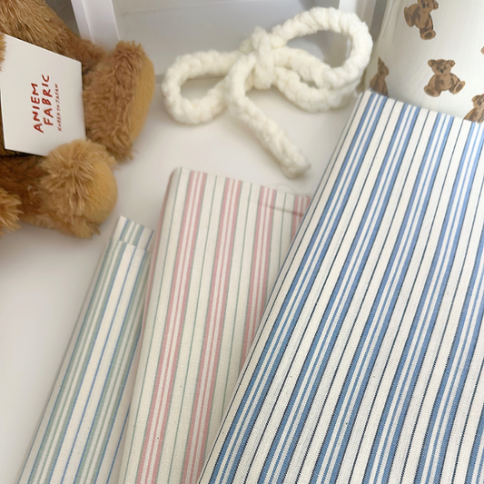 【即納】milky stripe / ストライプ / コットン［CO033］