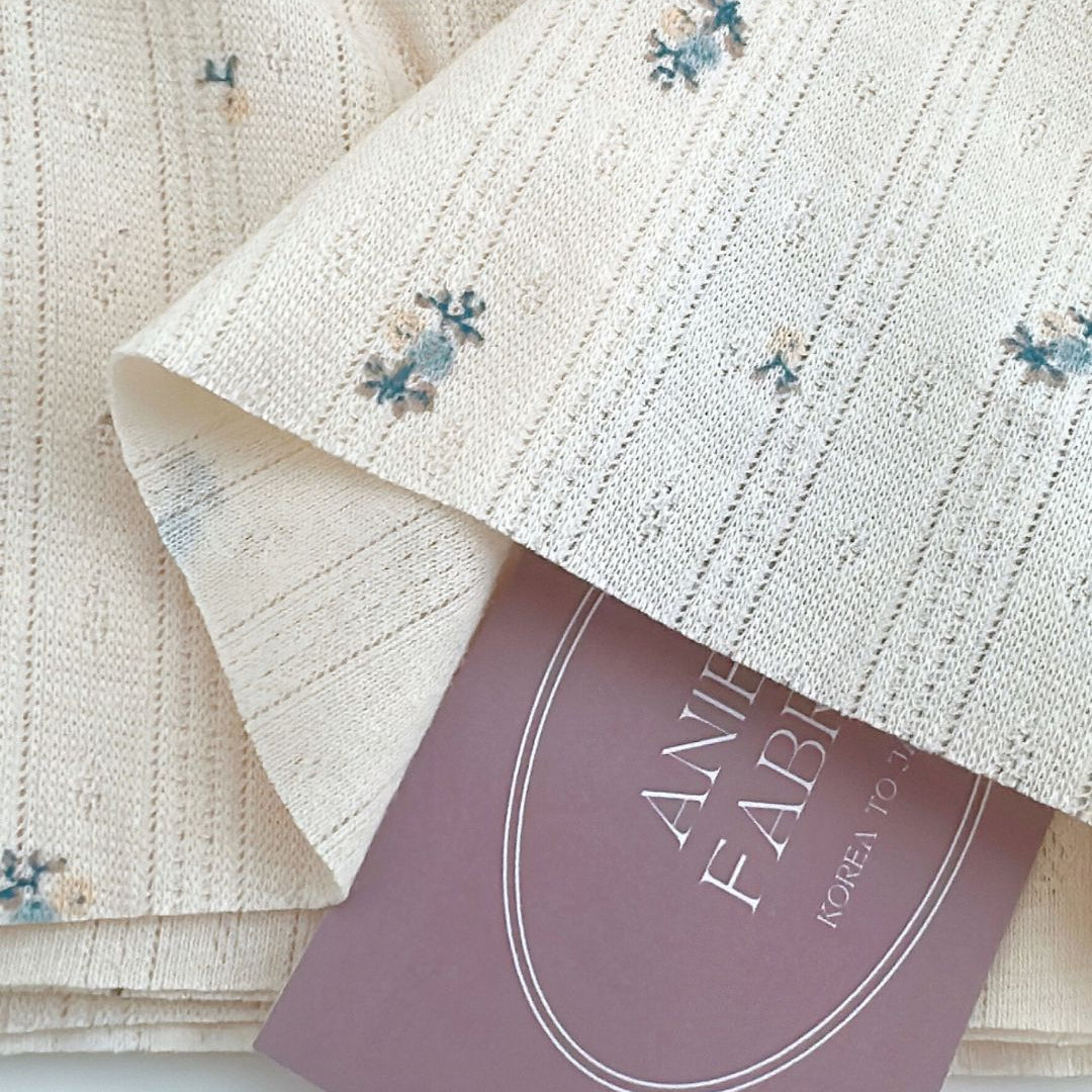 【即納】petite flower eyelet / アイレットニット / フラワー［KN003］