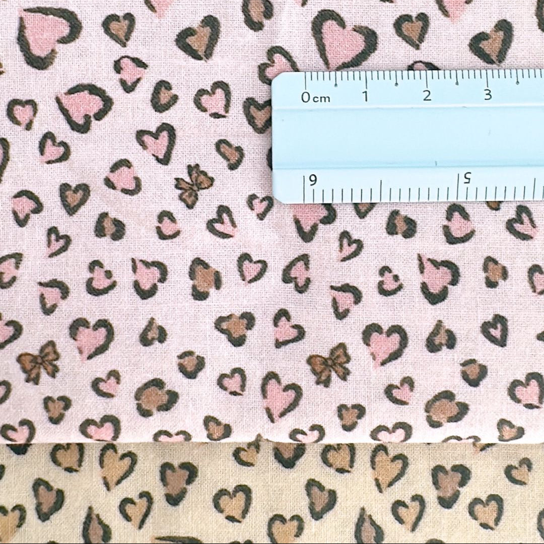 【🥨即納新作SALE🛒】romantic leopard / コットン / レオパード / ハート / リボン［CO057］