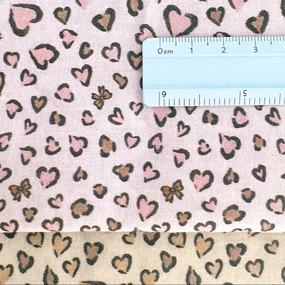 【🥨即納新作SALE🛒】romantic leopard / コットン / レオパード / ハート / リボン［CO057］