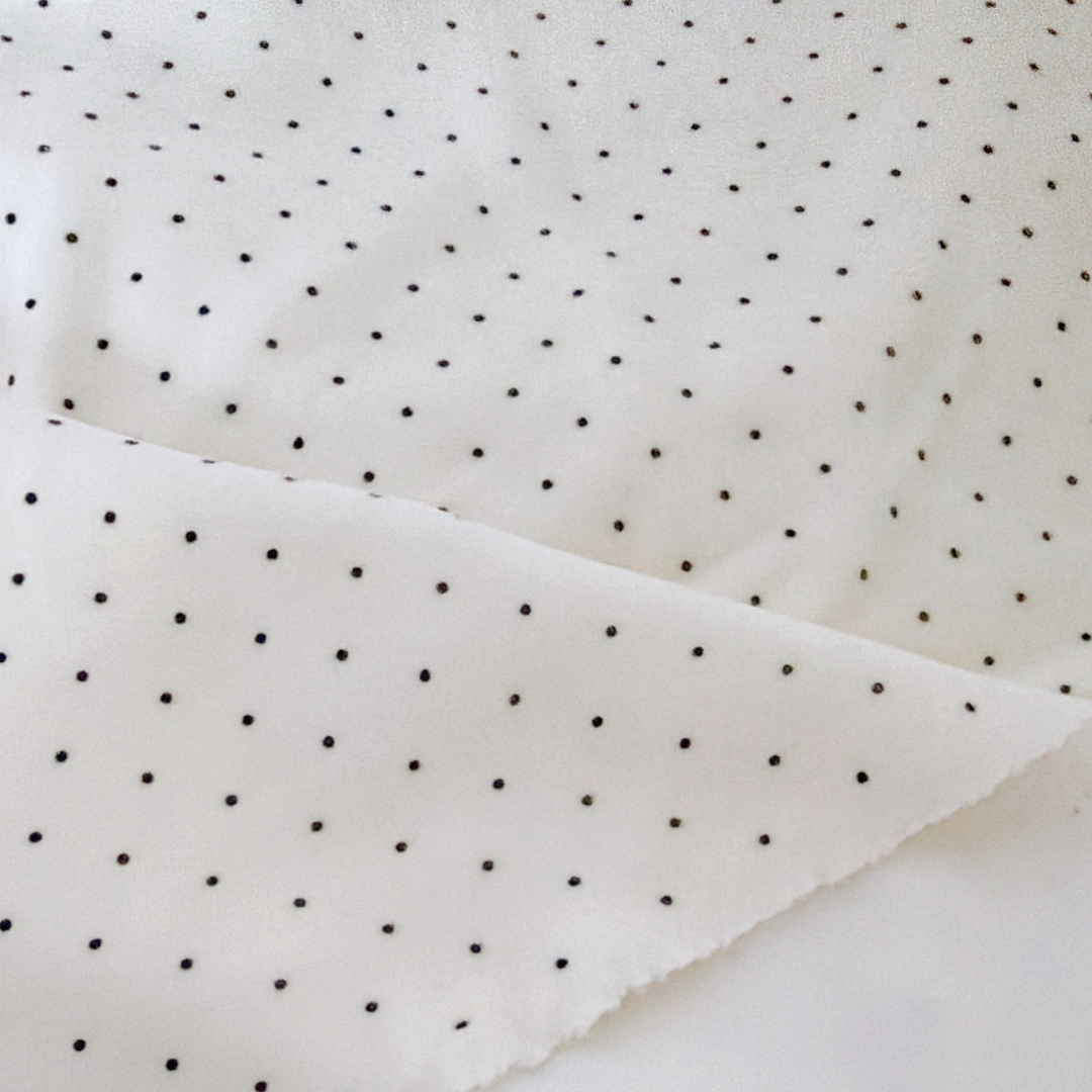 【新作SALE中】petit dot velour / ドット / モノトーン / コットン［CO082］