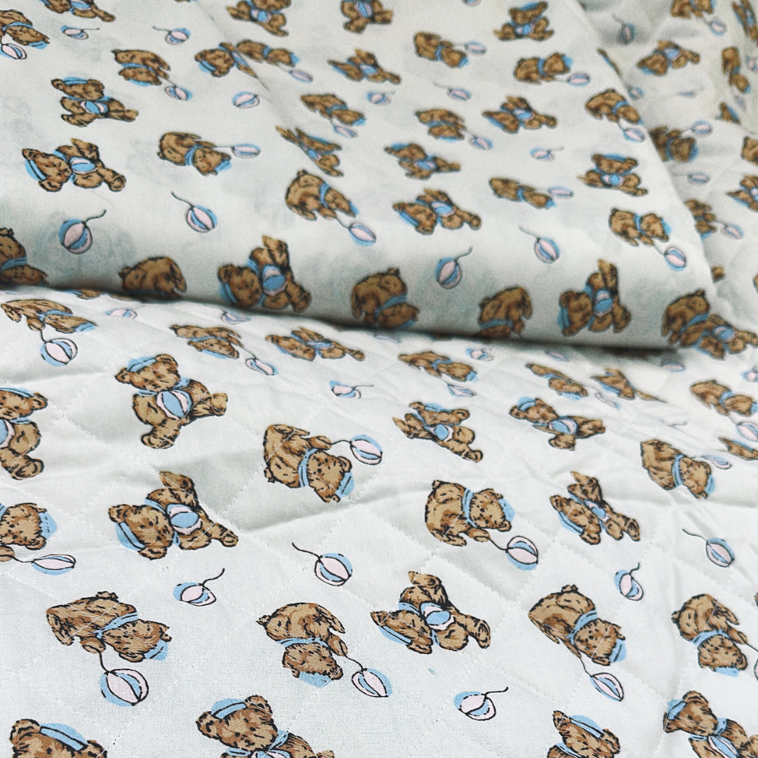 【即納】balloon bear / くまさん  / キルティングあり＆なし［QU015］