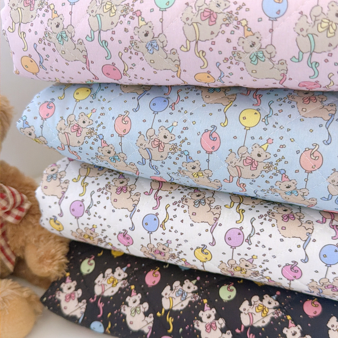 韓国生地 party bear quilting くま キルティング QU044 商品画像7