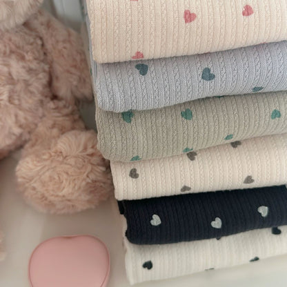 【即納】petite heart rib / リブニット / ハート［KN004］