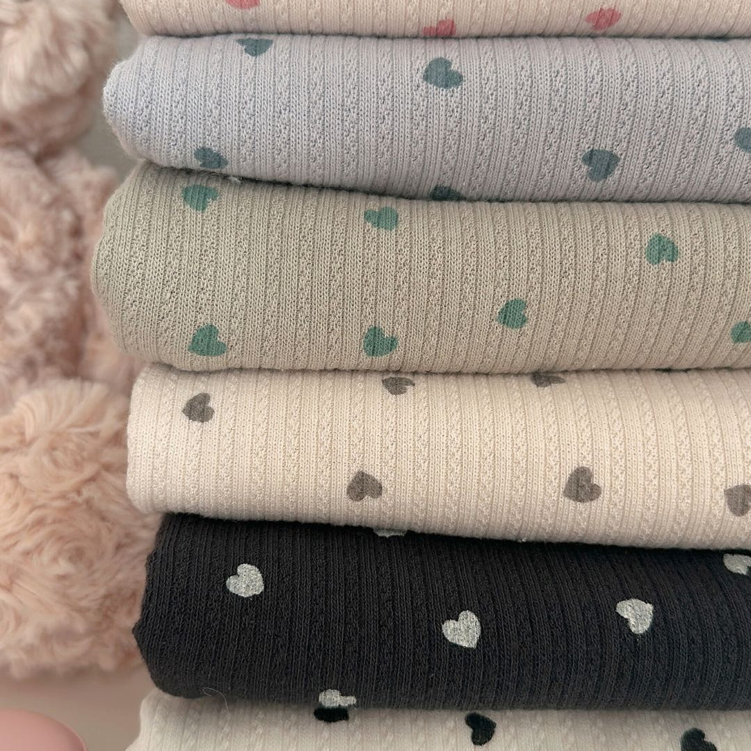 【即納】petite heart rib / リブニット / ハート［KN004］