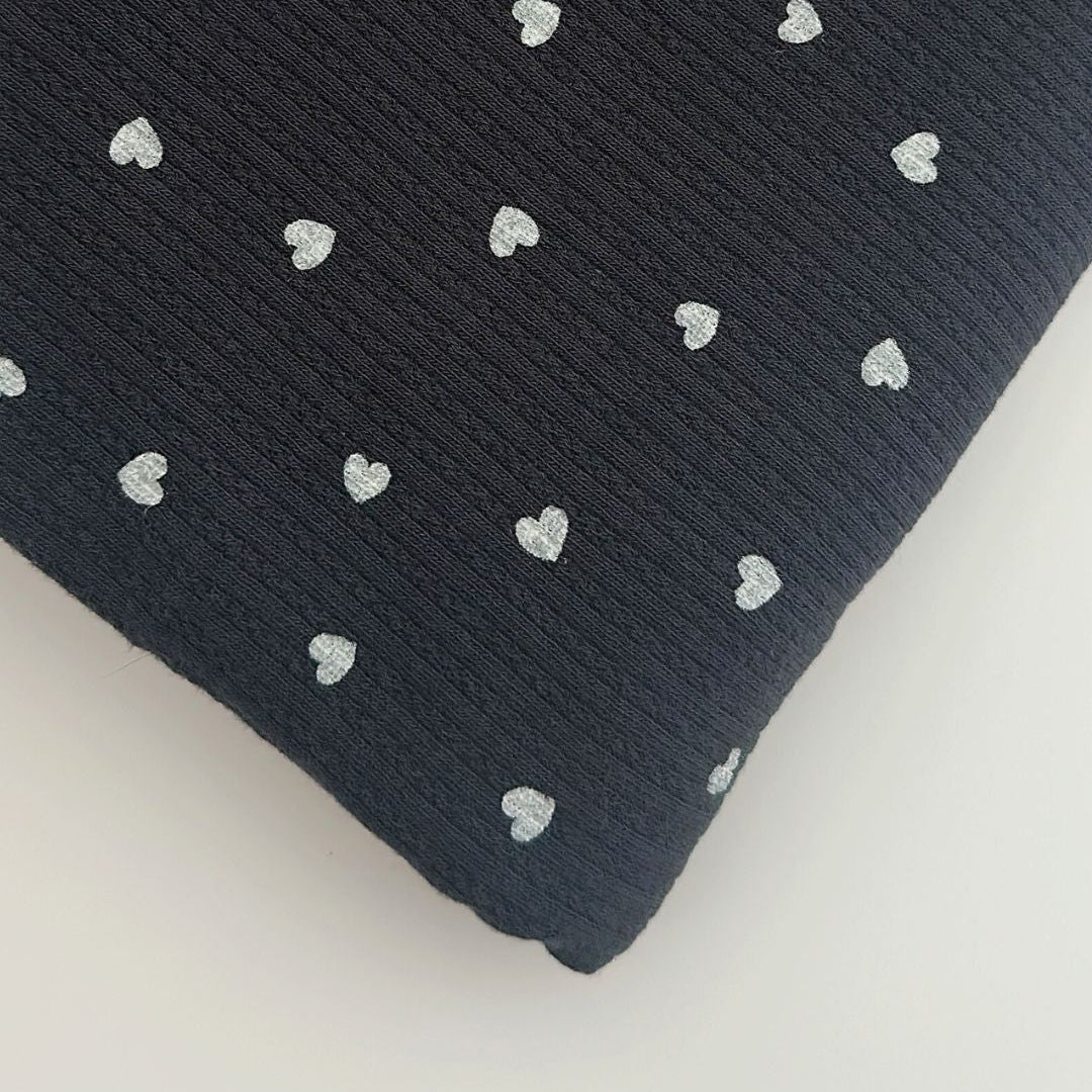 【即納】petite heart rib / リブニット / ハート［KN004］