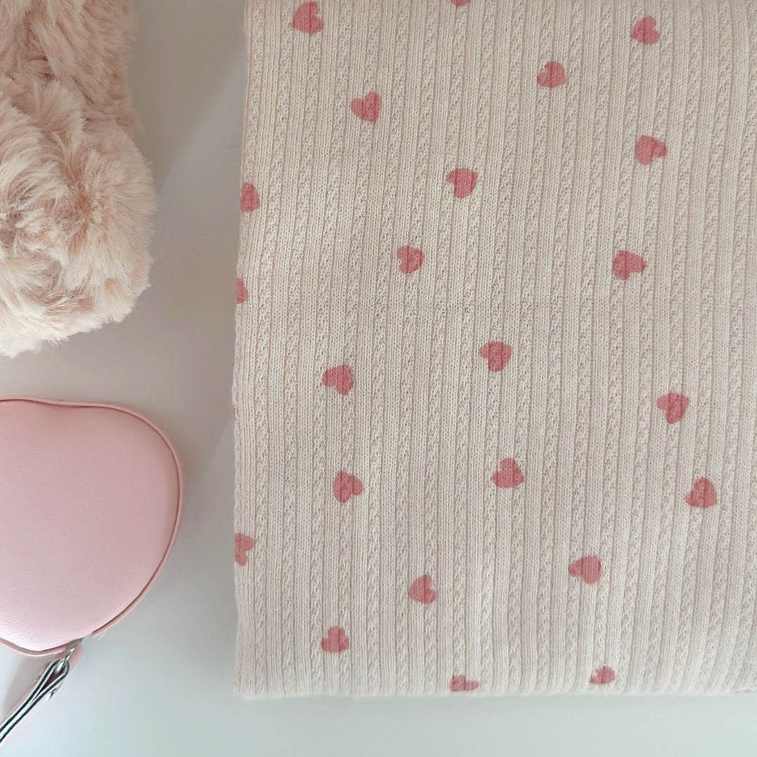 【即納】petite heart rib / リブニット / ハート［KN004］