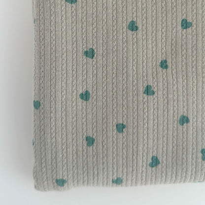 【即納】petite heart rib / リブニット / ハート［KN004］