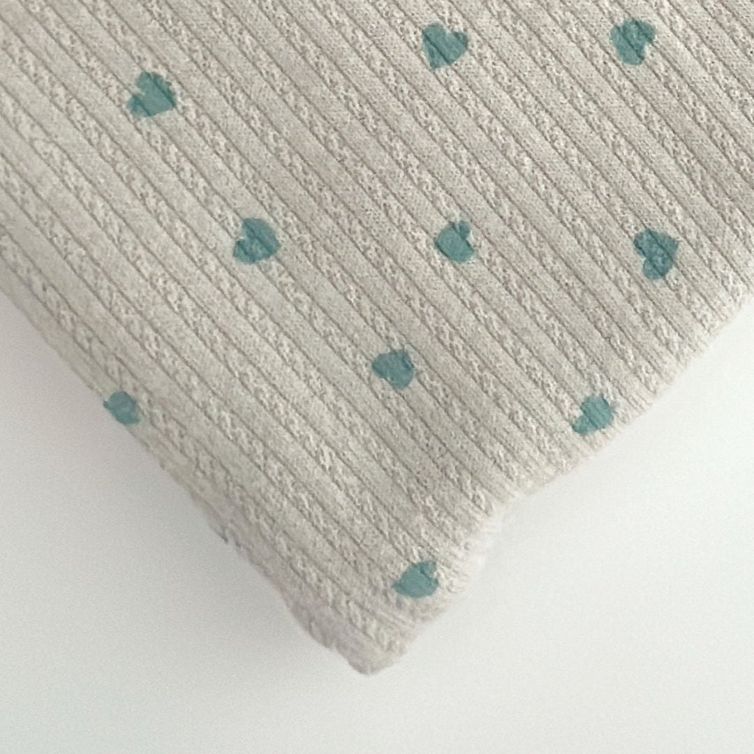 【即納】petite heart rib / リブニット / ハート［KN004］