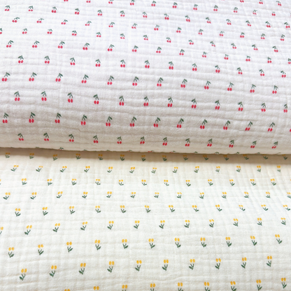 【即納】cherry twoside garze / ガーゼ / チェリー / コットン［CO019］