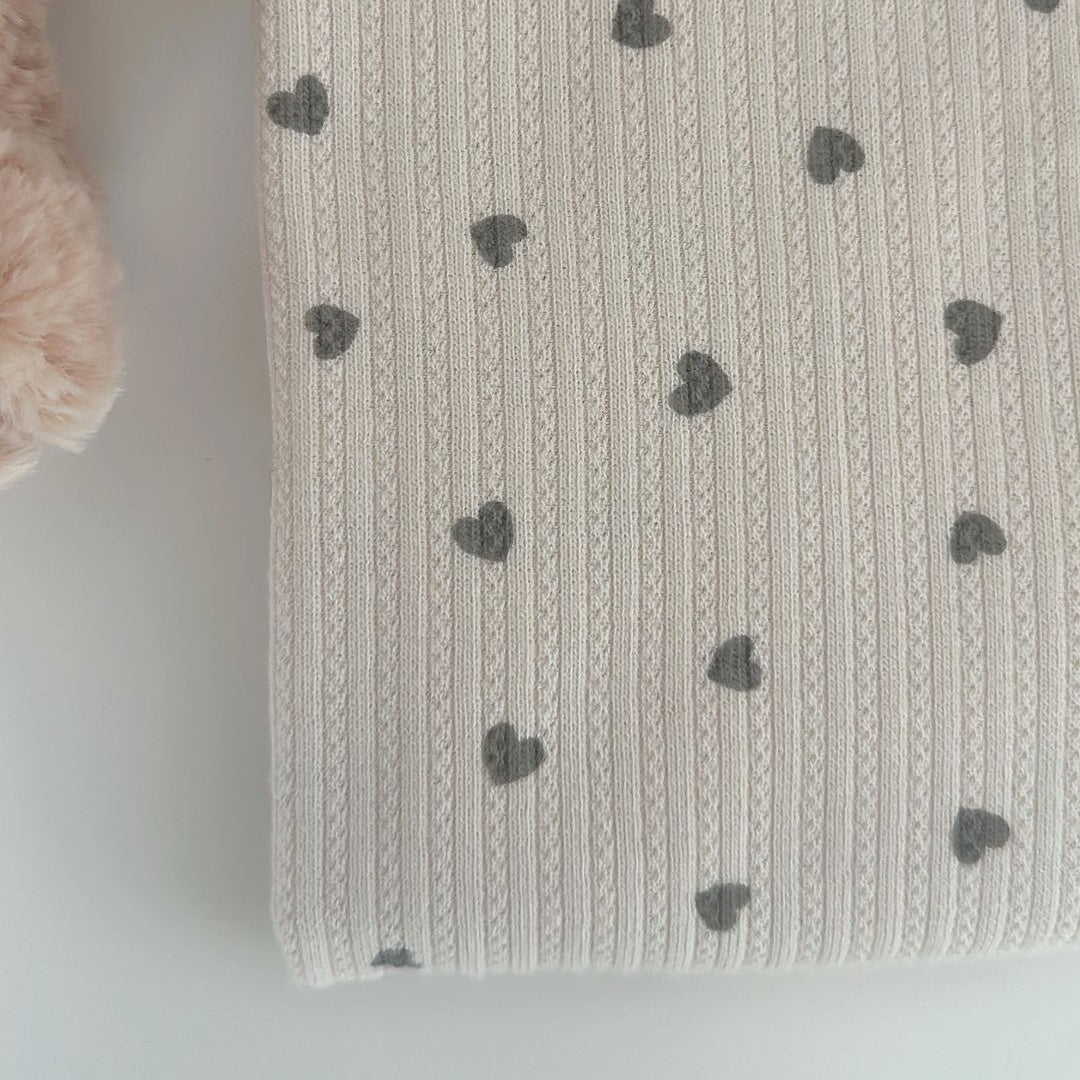 【即納】petite heart rib / リブニット / ハート［KN004］