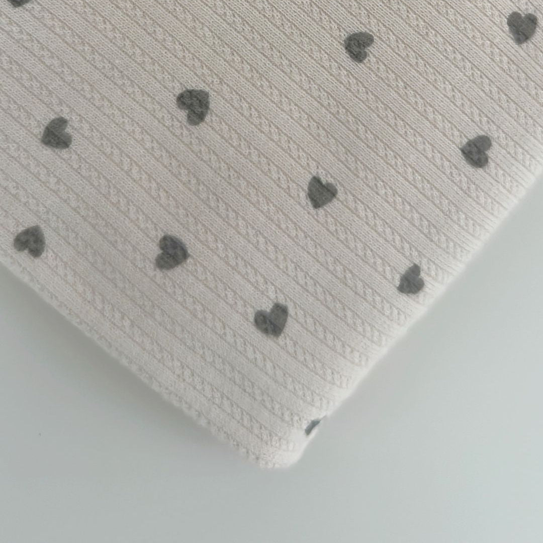 【即納】petite heart rib / リブニット / ハート［KN004］