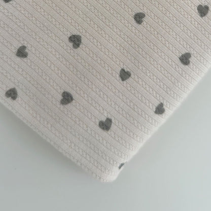 【即納】petite heart rib / リブニット / ハート［KN004］