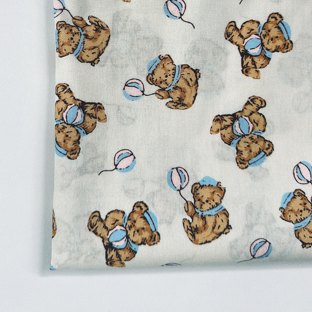 【即納】balloon bear / くまさん  / キルティングあり＆なし［QU015］