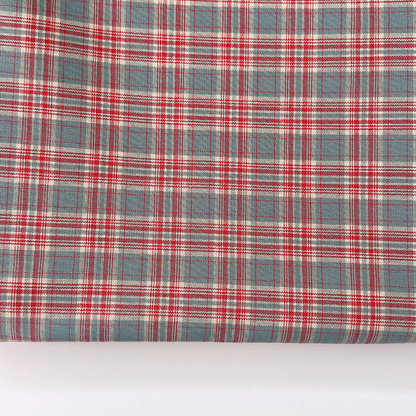 【即納】rustic mint check / コットン  / チェック［CO029］