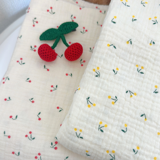 【即納】cherry double gauze / ガーゼ / チェリー / コットン［CO026］