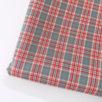 【即納】rustic mint check / コットン  / チェック［CO029］